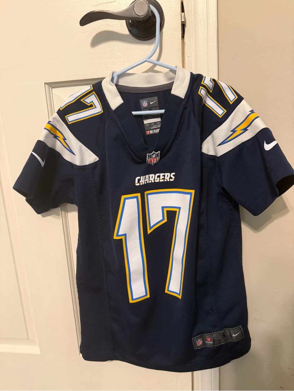 NFL Chargers Youth Navy #17 Football Jersey